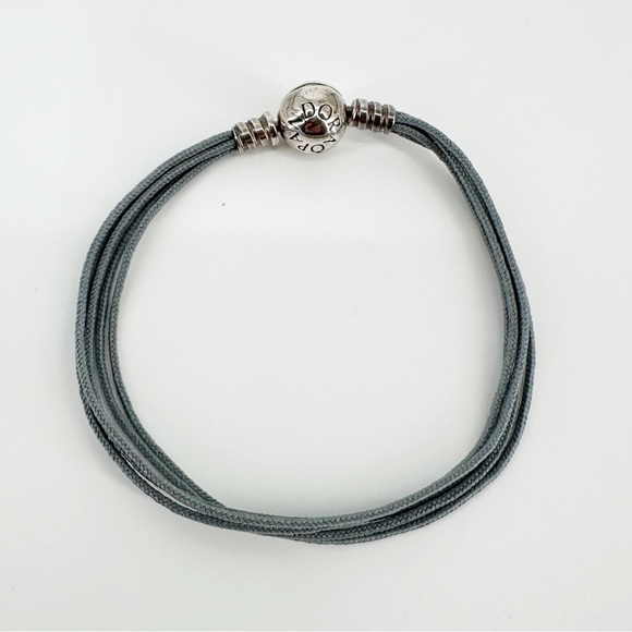 Pandora multi strand fabric bracelet - Picture 3 of 6